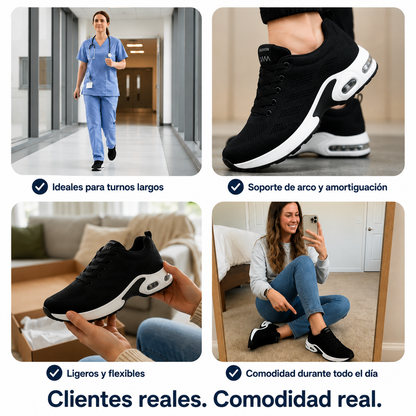 Orthora™ Pro — Zapatilla para Turnos de 12 Horas: Alivia el Dolor de Pies, Rodillas y Espalda Todo el Día