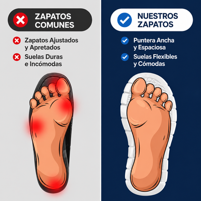 Orthora™ Pro — Zapatilla para Turnos de 12 Horas: Alivia el Dolor de Pies, Rodillas y Espalda Todo el Día