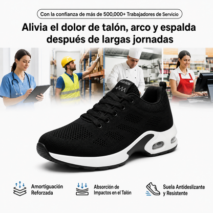 Orthora™ Pro — Zapatilla para Turnos de 12 Horas: Alivia el Dolor de Pies, Rodillas y Espalda Todo el Día