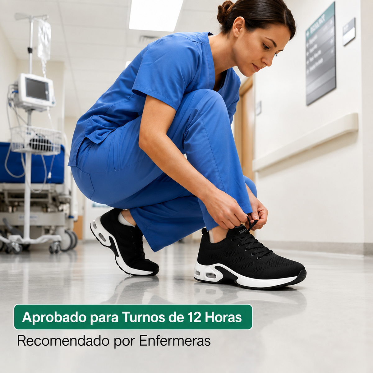 Orthora™ Pro — Zapatilla para Turnos de 12 Horas: Alivia el Dolor de Pies, Rodillas y Espalda Todo el Día