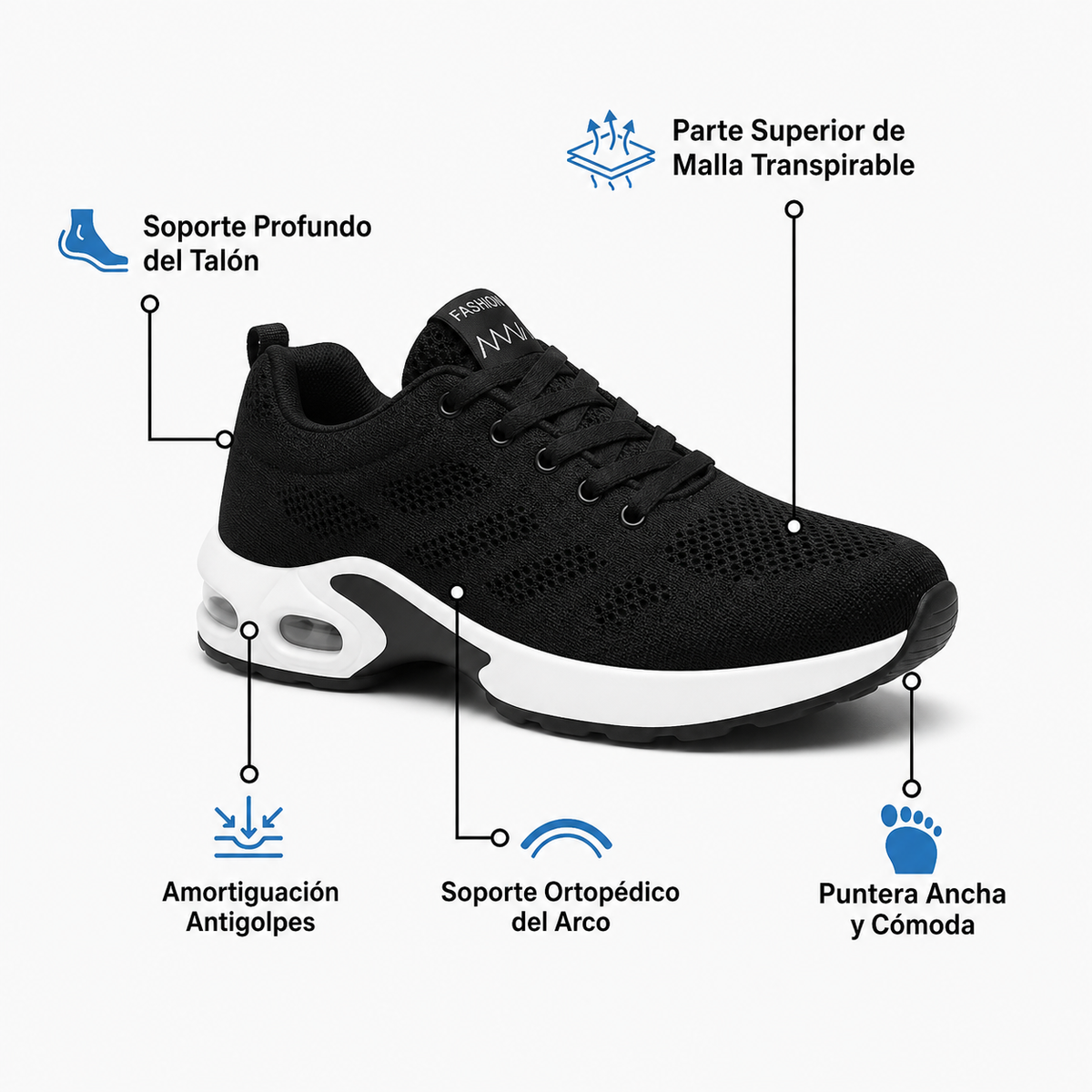 Orthora™ Pro — Zapatilla para Turnos de 12 Horas: Alivia el Dolor de Pies, Rodillas y Espalda Todo el Día