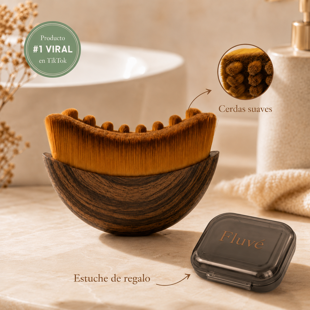 Cepillo Drenaje Linfático Fluvé™ - Reduce Hinchazón Facial  en Minutos