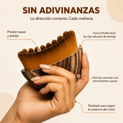 Cepillo Drenaje Linfático Fluvé™ - Reduce Hinchazón Facial  en Minutos